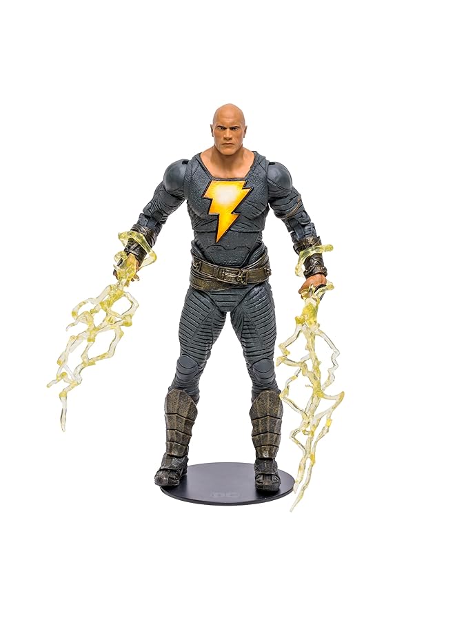 McFarlane Dc Black Adam 7 Inches Action Figure Movie Hero Costume Edition Highly Detailed Poseable Collectible With Accessories Superhero Toy From Kahndaq Saga Shazam Character For Kids & Fans - Image 3
