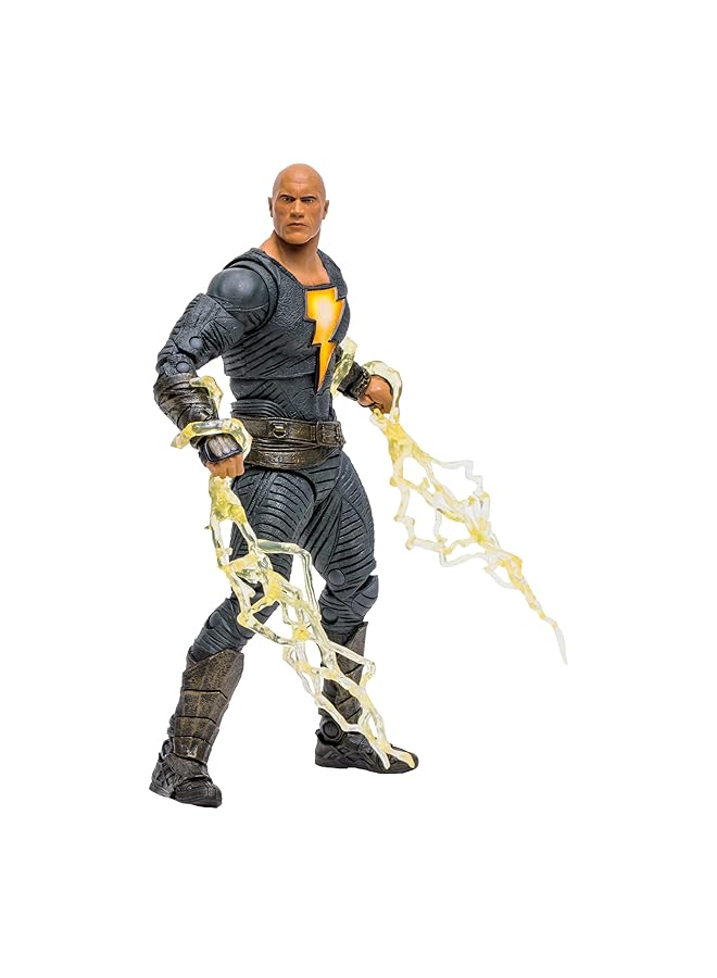 McFarlane Dc Black Adam 7 Inches Action Figure Movie Hero Costume Edition Highly Detailed Poseable Collectible With Accessories Superhero Toy From Kahndaq Saga Shazam Character For Kids & Fans - Image 1