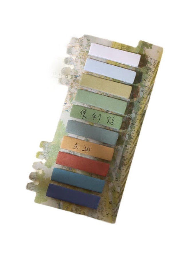 Tatanice Sticky Notes, Classical Chinese Landscape Ink Painting, High-Quality Stickers, Chinese-Style Illustrations, Simple Message Pad, Adhesive Memo Pads, Qingming Shanghe Tu - Image 3