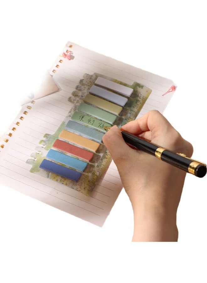 Tatanice Sticky Notes, Classical Chinese Landscape Ink Painting, High-Quality Stickers, Chinese-Style Illustrations, Simple Message Pad, Adhesive Memo Pads, Qingming Shanghe Tu - Image 1