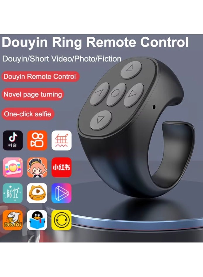 TikTok Rechargeable Scrolling Button Ring – Stylish Bluetooth Remote Ring with Charging Case for iPhone & Android  - Image 4