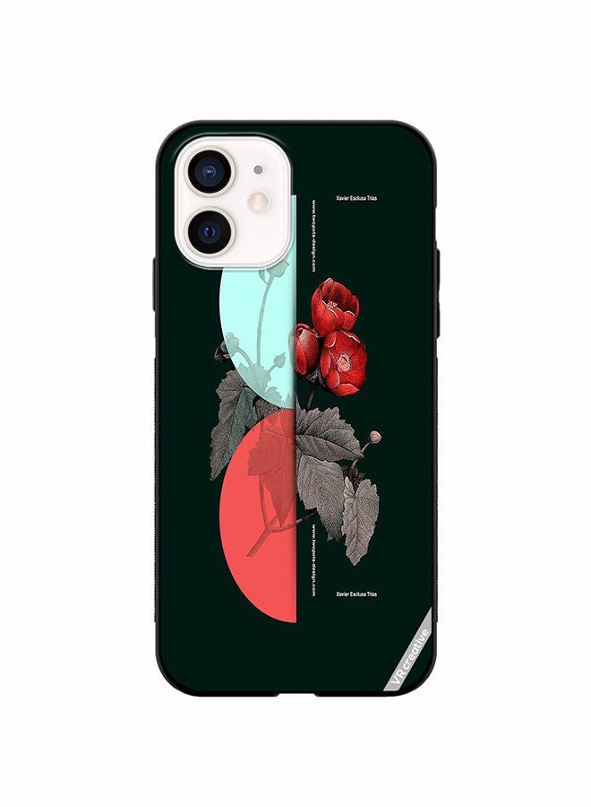 VR CREATIVE Protective Case Cover For Apple iPhone 12 mini Flower Design Design Multicolour - Image 1