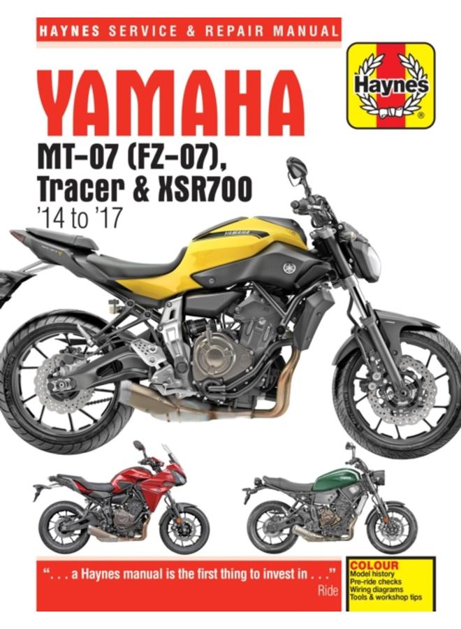 Yamaha MT-07, Tracer & XSR700 (14 to 17) Haynes Repair Manual 