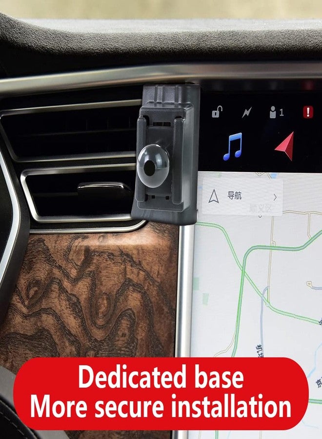 musttrue Car Phone Holder for 2016-2020 Tesla Model X and 2012-2020 Model S SUV Auto Accessories Navigation Bracket Interior Decoration Mobile Cell Phone Mount - Image 4