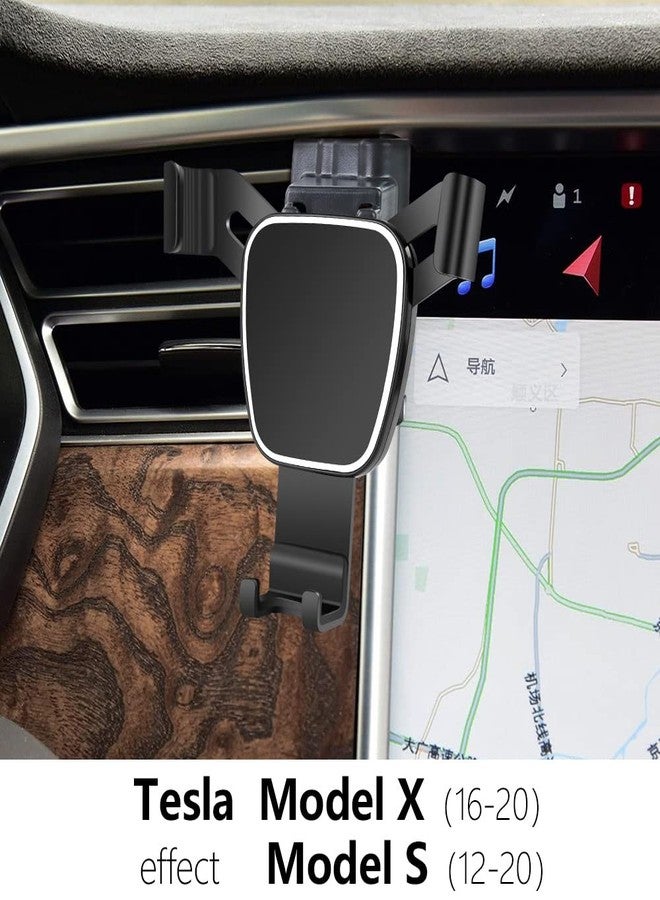 musttrue Car Phone Holder for 2016-2020 Tesla Model X and 2012-2020 Model S SUV Auto Accessories Navigation Bracket Interior Decoration Mobile Cell Phone Mount - Image 2