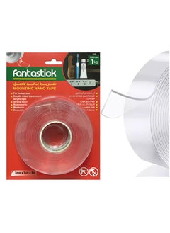 Fantastick 1-Piece Double Sided Washable Nano Tape 2mmx3cmx3m Size  - Image 1