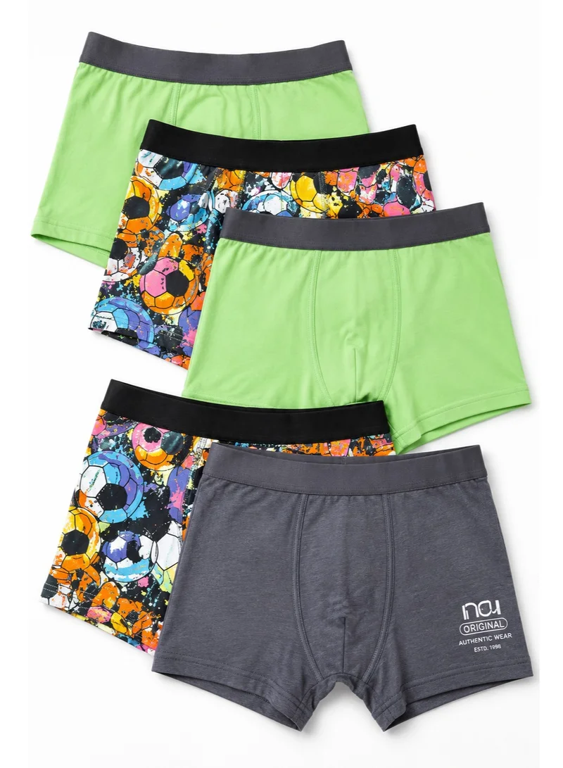 ماتلان 5 Pack Boys Multicolour Football Trunks