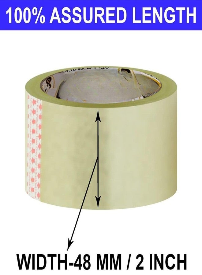 Transparent Cello Tape 48mm (2") x 50 Meters Rolls Adhesive Packing Tape for Box Sealing Office & Home Use (Pack of 18) - Image 2