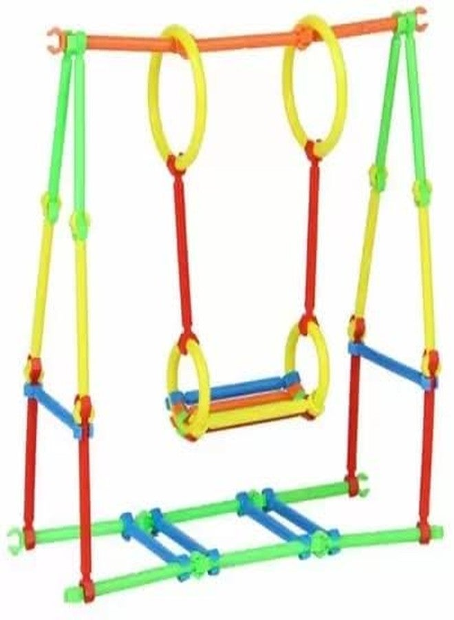 Yaayi Assembly Building Blocks for Kids, Stick Block Games for Kids Learning Toys for Kids - 185 Pcs (Multicolor) - Image 3