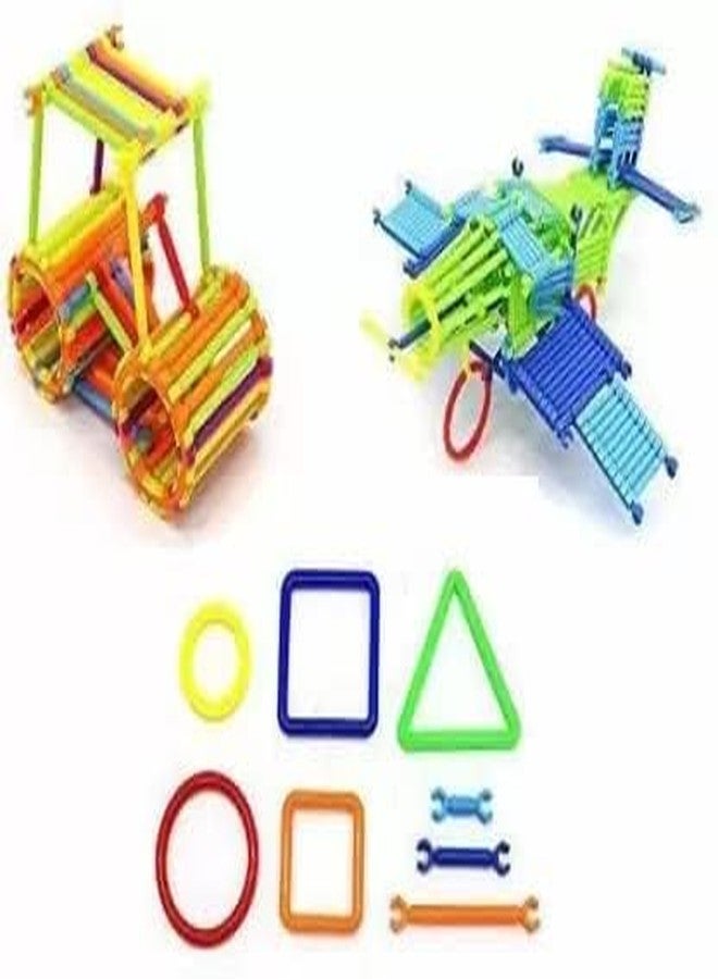 Yaayi Assembly Building Blocks for Kids, Stick Block Games for Kids Learning Toys for Kids - 185 Pcs (Multicolor) - Image 2