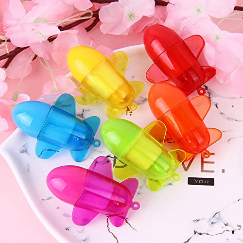 SWTOOL 30pcs Mini Plane Ballpoint Pen Cute Cartoon Retractable Ball Pen for Kids (Random Color) - Image 5