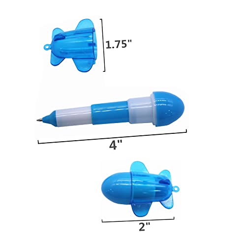 SWTOOL 30pcs Mini Plane Ballpoint Pen Cute Cartoon Retractable Ball Pen for Kids (Random Color) - Image 2