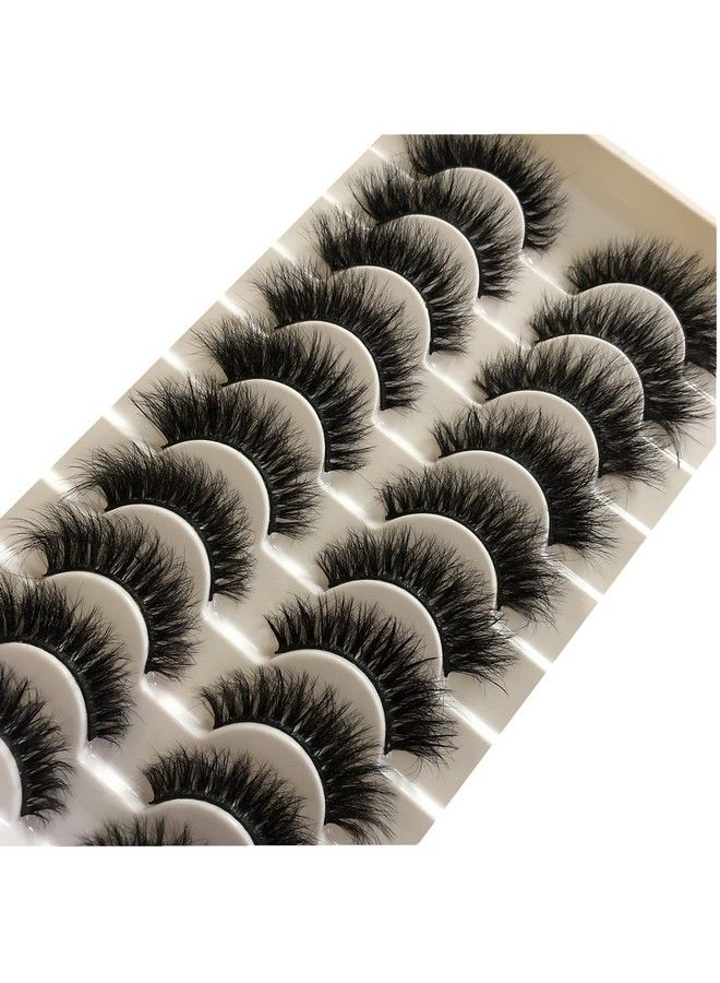 Gmagictobo Fake Eyelashes Natural 15Mm Cat Eye Lashes Pack Short Fluffy Faux Mink Thick Curly 3D Dramatic Soft Strip False Eye Lashes Multipack - Image 5