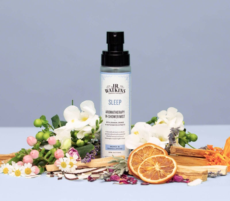 J.R.WATKINS J.R. Watkins Sleep Aromatherapy in-Shower Mist, Natural Monoi & Sandalwood, 4 oz - Image 2