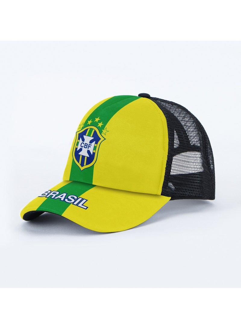 KUYING Football World Cup Baseball Hat National Team Argentina Brazil France Ltaly England Sunshade Duck Tongue Hat 