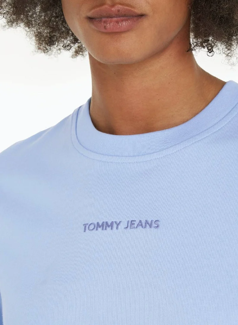 TOMMY JEANS Women's Boxy New Classics T-Shirt - Cotton, Blue