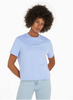 Women's Boxy New Classics T-Shirt - Cotton, Blue - pzsku/ZDE8CEAED427A952B5B9CZ/45/_/1723744051/f3c3541d-1d62-49e4-86b1-90ae46fcb525