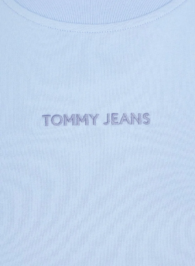 TOMMY JEANS Women's Boxy New Classics T-Shirt - Cotton, Blue
