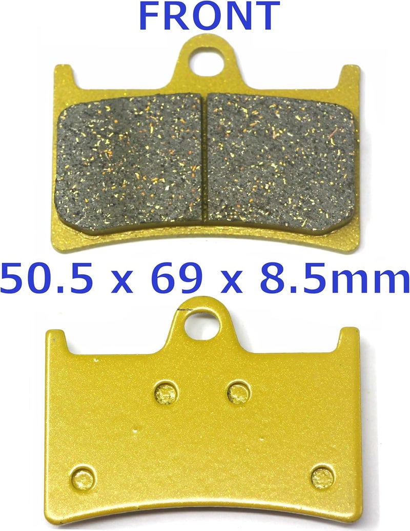 Master Chen Front and Rear Brake Pads for Yamaha YZF R1, R6, and R6S - Image 4