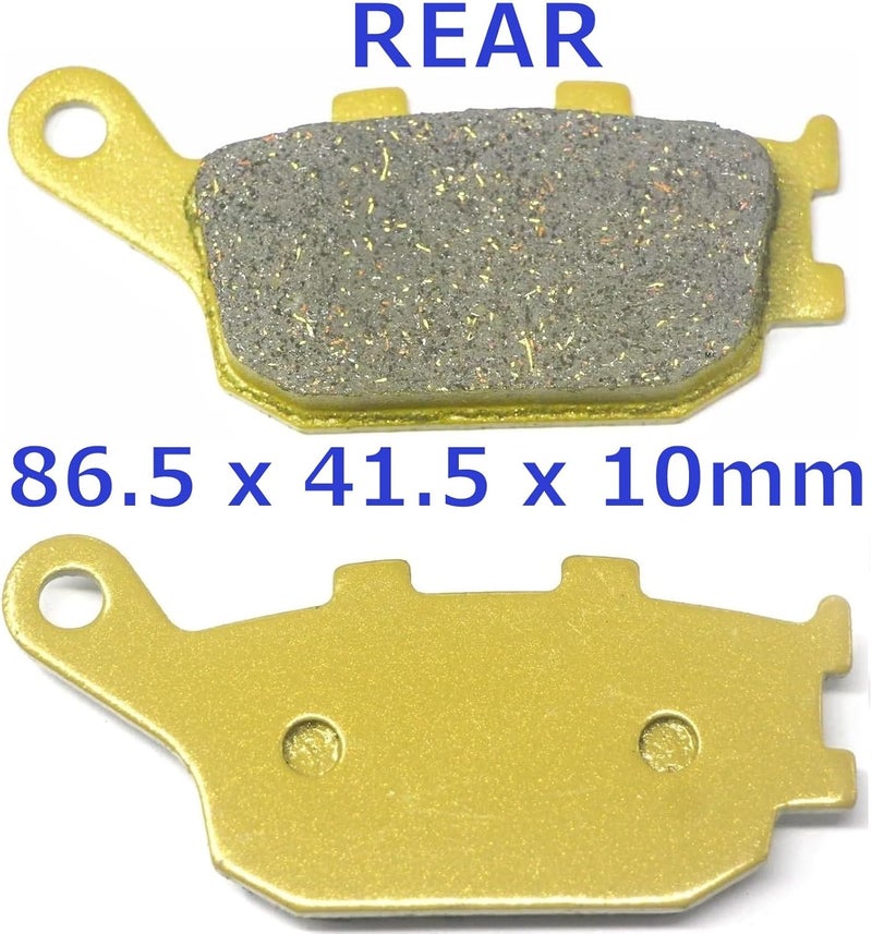 Master Chen Front and Rear Brake Pads for Yamaha YZF R1, R6, and R6S - Image 2