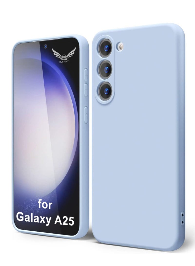 BORTONY Samsung Galaxy A25 Case Cover Flexible Soft Silicone Slim Fit Case for Galaxy A25 Anti Scratch with Inside Microfiber Lining Shockproof Protective Phone Case for Galaxy A25 5G 6.5 inch - Image 1