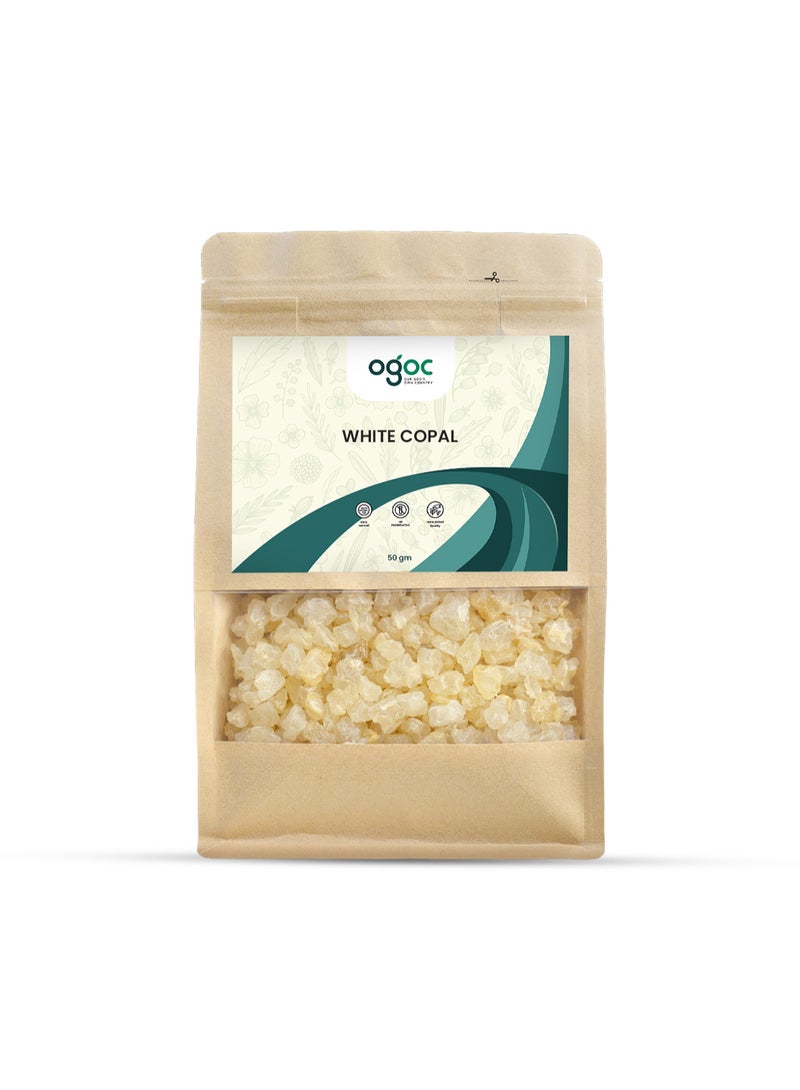 OGOC White Copal Incense Resin Copal Blanco Natural Aromatic Resin Premium Grade Traditional Incense Resin for Charcoal Burning Bakhoor Burners Meditation Home Fragrance Spiritual Rituals - Image 1