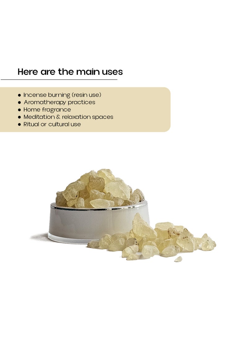 OGOC White Copal Incense Resin Copal Blanco Natural Aromatic Resin Premium Grade Traditional Incense Resin for Charcoal Burning Bakhoor Burners Meditation Home Fragrance Spiritual Rituals - Image 3
