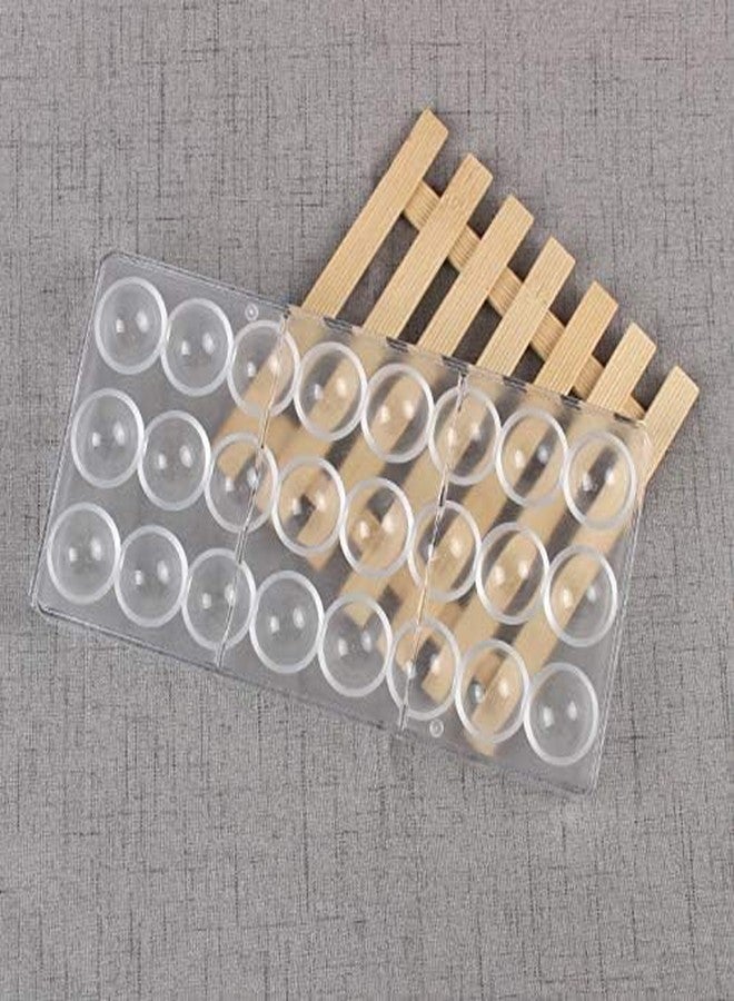 KOOTIPS Candy Making Mold, Diamond Clear Polycarbonate Chocolate Mold Jelly Candy Making Mold 21-Piece Tray (Round candy mold) - Image 5