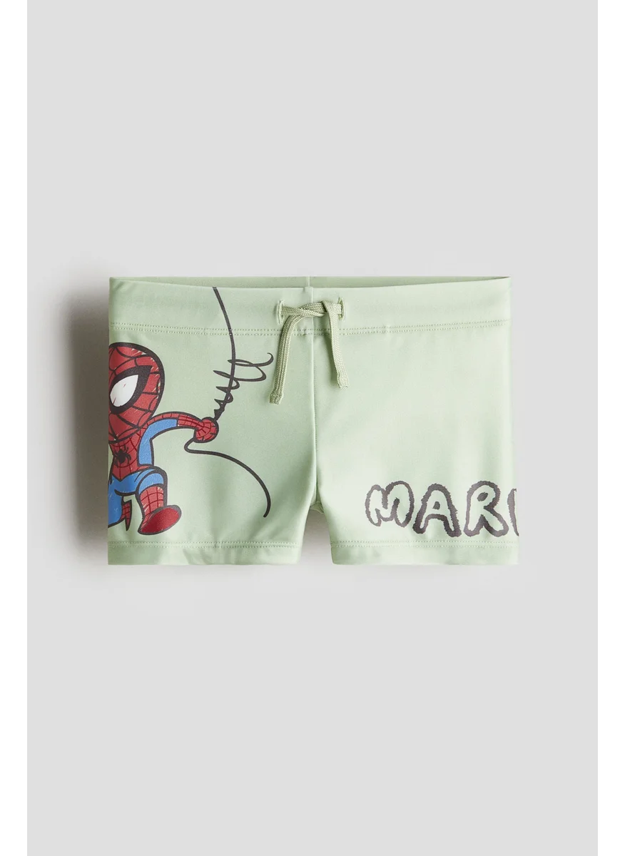 اتش اند ام Printed Swimming Trunks