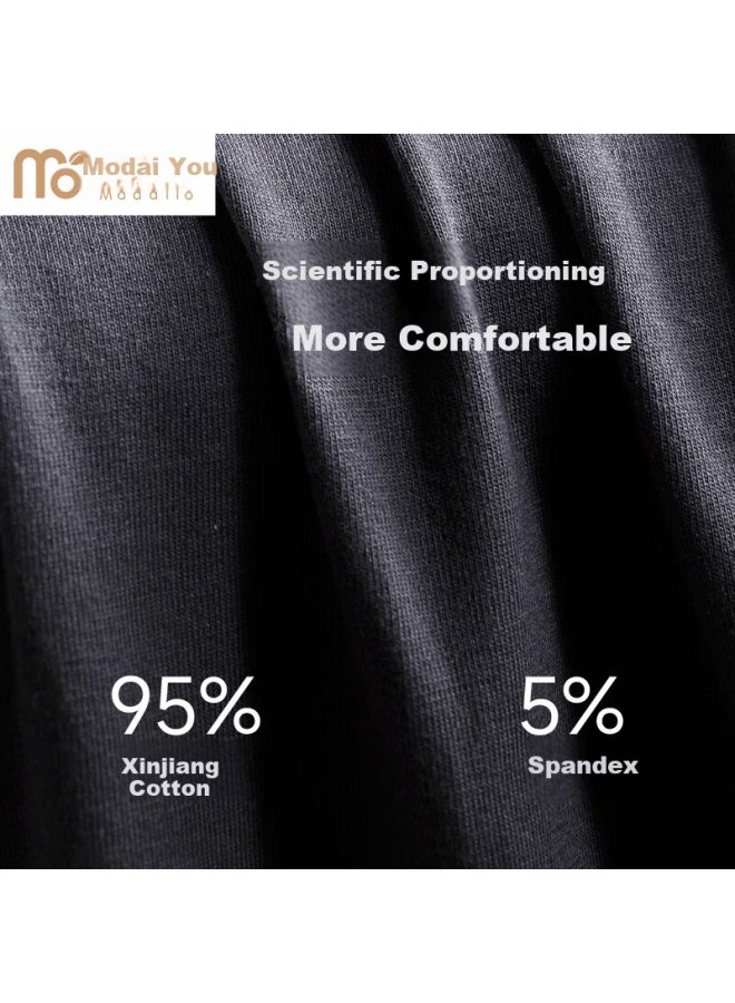Modal Men's Underwear Pure Cotton 10a Antibacterial Breathable Loose Boxer Shorts With Cordyceps Care - Image 3