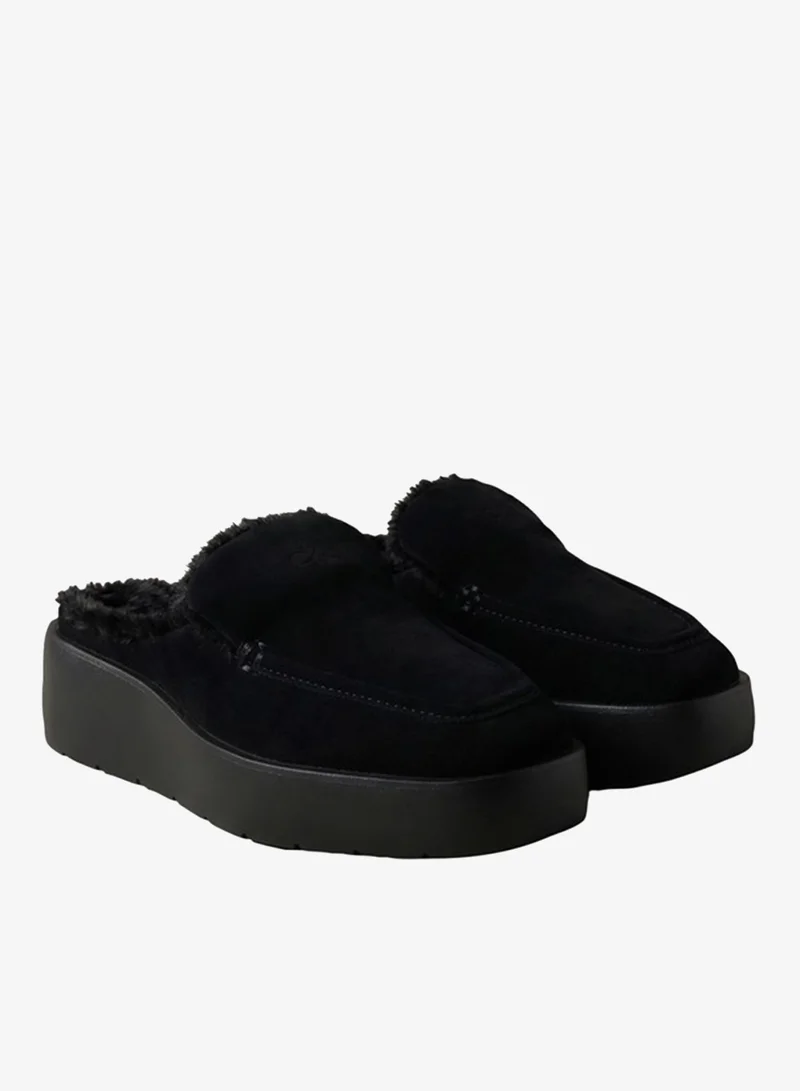 Calvin Klein  Suede and Faux Fur Platform Mules for Women | Best Price UAE