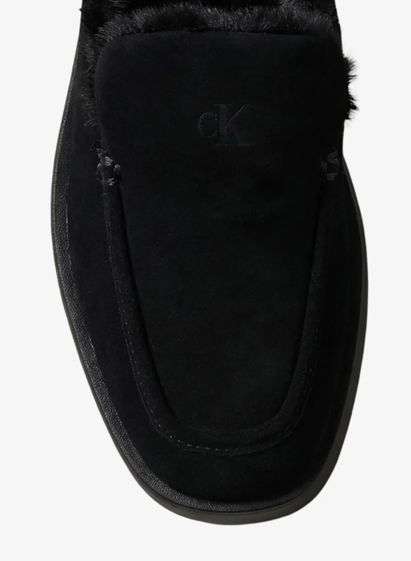 Calvin Klein  Suede and Faux Fur Platform Mules for Women | Best Price UAE