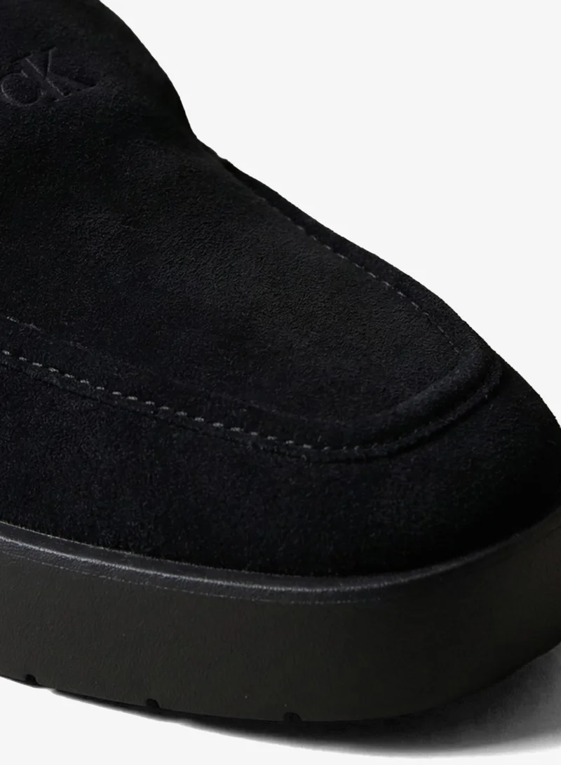 Calvin Klein  Suede and Faux Fur Platform Mules for Women | Best Price UAE