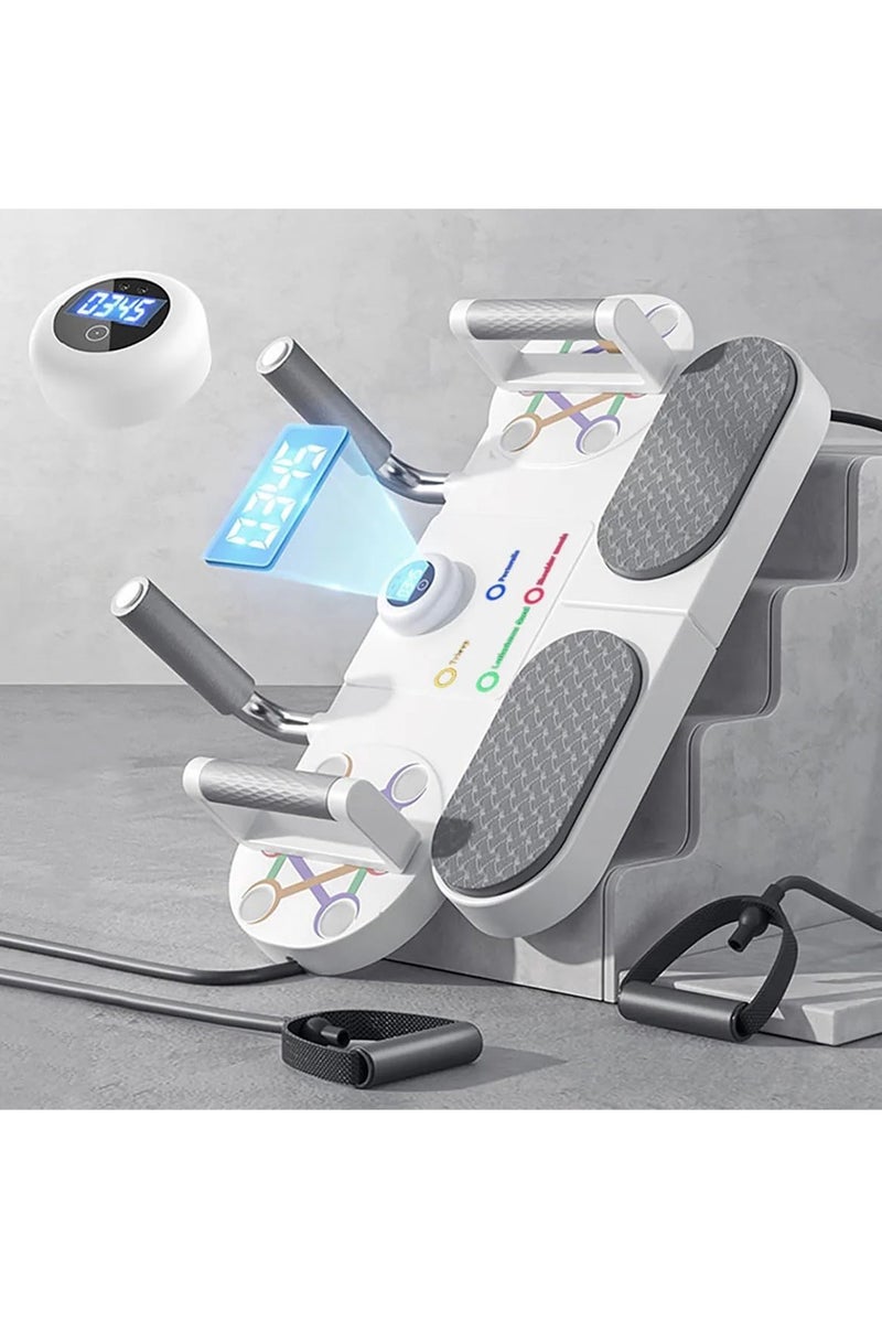 Push Up fitness Board Multi-Functional Timer Plank Support & Muscle Training System with Non-Slip Handles - Image 1