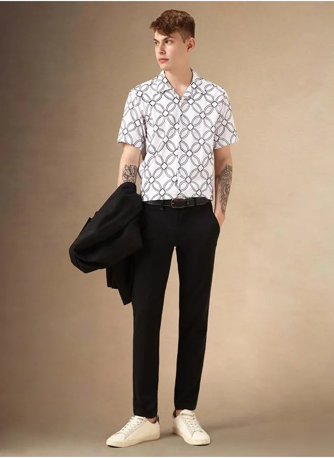 Dennis Lingo Relaxed Fit Multi Colour Poly Embroidery Shirt – Stylish and Unique