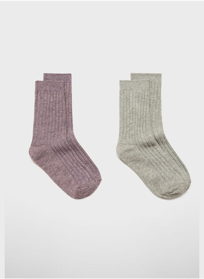 MANGO - Kids Essential Knit Socks - Image 1