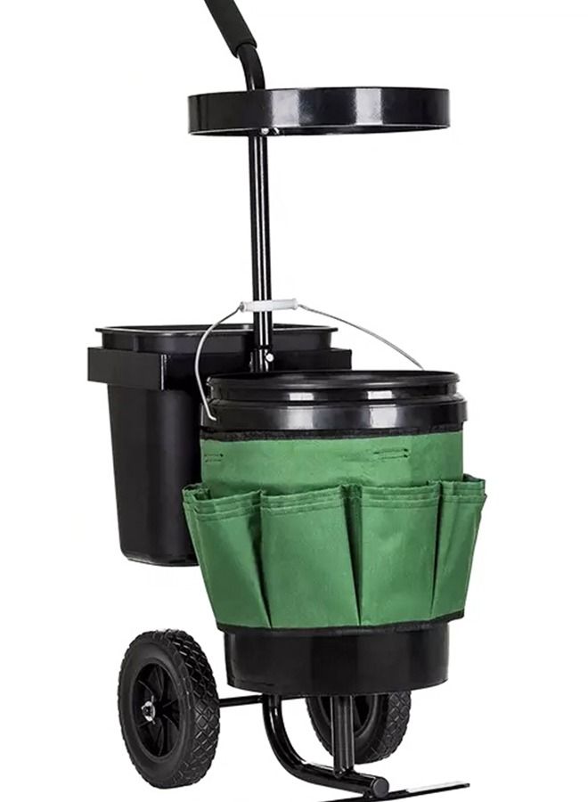 أوكورا دلو أدوات الحديقة المعدنية بعجلتين من أوكورا سهل التجميع - Image 1