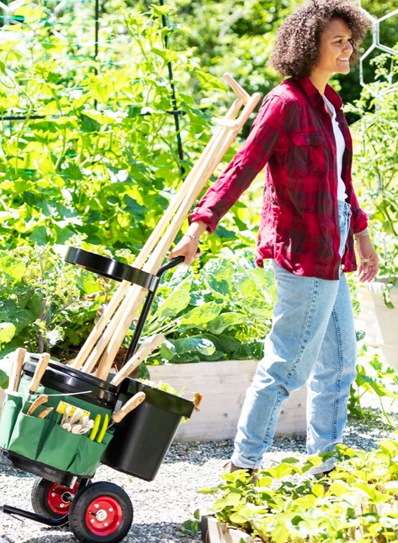 أوكورا دلو أدوات الحديقة المعدنية بعجلتين من أوكورا سهل التجميع - Image 4