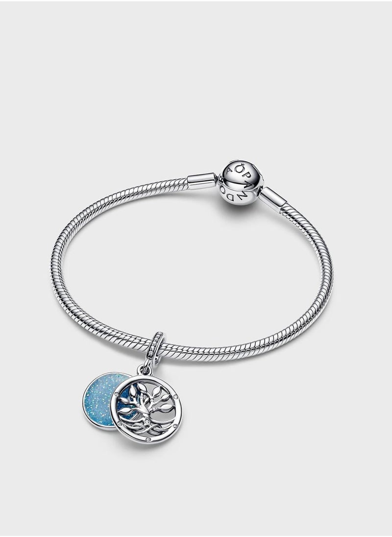 PANDORA Glow-In-The-Dark Infinity Tree Double Dangle Charm - Image 2