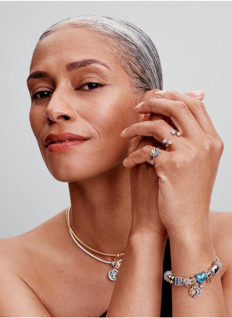 PANDORA Glow-In-The-Dark Infinity Tree Double Dangle Charm - Image 4