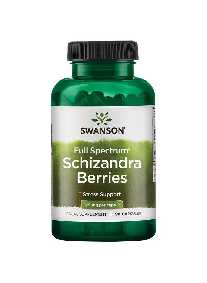 SWANSON Full Spectrum Schizandra Berries Herbal Supplement Promoting Stress Support & Liver Health Helps Easy Body And Mind W/Natural Ingredients (90 Capsules 525Mg Each) - Image 2
