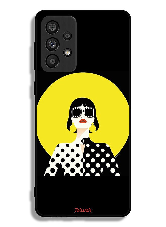 Tolwak Samsung Galaxy A73 5G Protective Case Cover Stylish Girl Art - Image 1