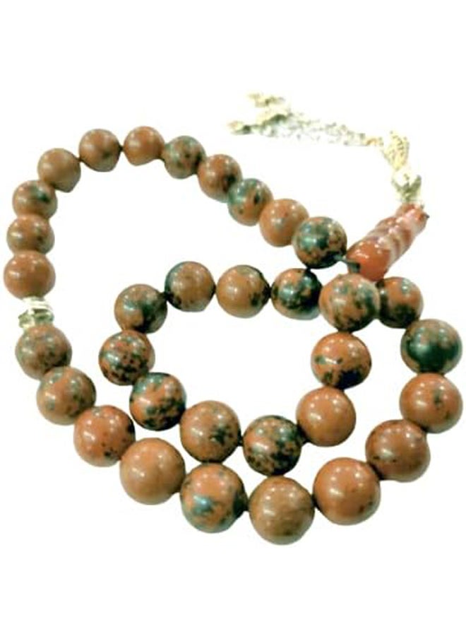 Generic Elegant Handmade Natural African Agate 33 Beads Rosary  - Image 1
