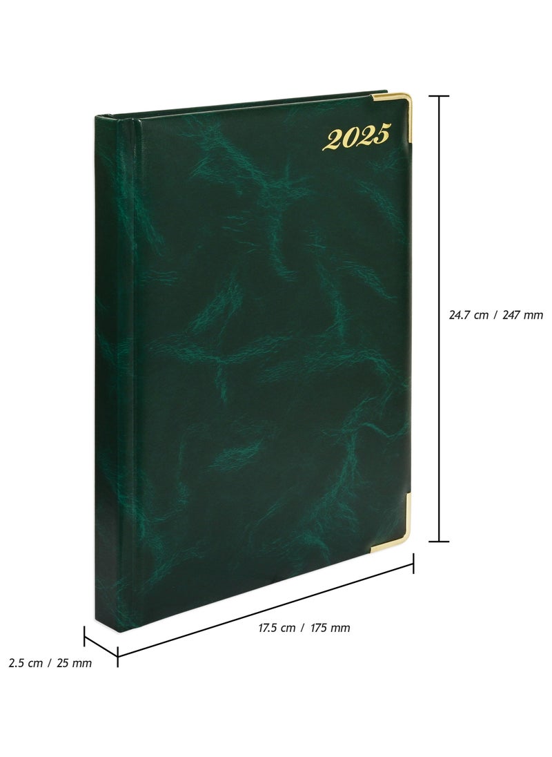 FIS FIS Agenda Diary 2025 (English) 1-Side Padded, Gold Corners, Green - FSDI75EVG25GR  - Image 4