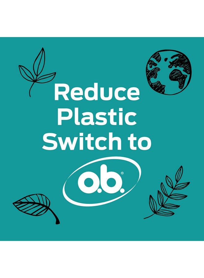 o.b. Applicator Free Digital Tampons Regular Super And Super Plus Multipack 40 Count - Image 3