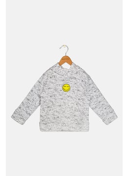 Originals by Brooklyn Cloth Toddlers Boy Allover Print Long Sleeves Sweatshirt, White Combo  - Image 1
