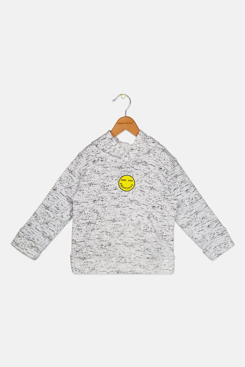 Originals by Brooklyn Cloth Toddlers Boy Allover Print Long Sleeves Sweatshirt, White Combo  - Image 1