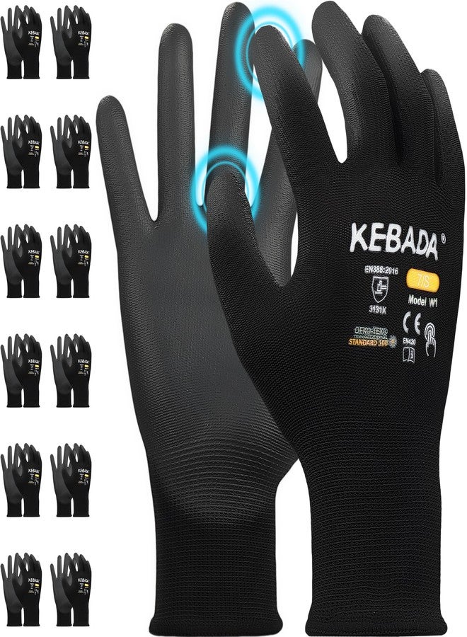Kebada W1 Work Gloves for Men and Women, PU Coated Safety Gloves with Grip, Touchscreen, Great for Warehouse Package Handling, Construction - Image 1