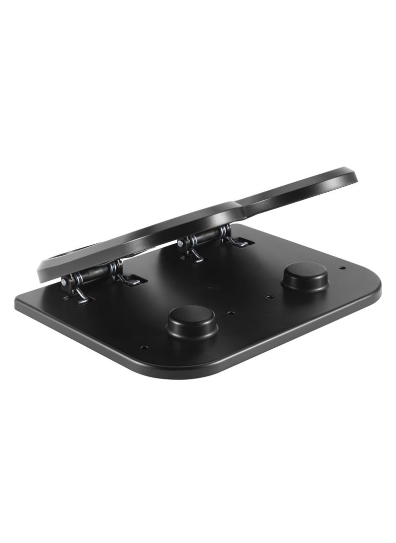 NAVODESK - NAVO Ergonomic Underdesk Footrest with Tilt Mechanism Home Office Footrest Adjustable Foot Stool with Non Slip Base Model Black - Image 1