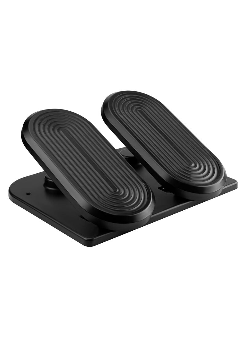 NAVODESK - NAVO Ergonomic Underdesk Footrest with Tilt Mechanism Home Office Footrest Adjustable Foot Stool with Non Slip Base Model Black - Image 1